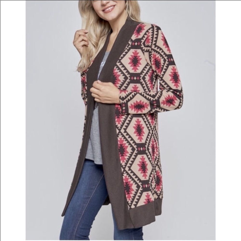 New Aztec design cardigan